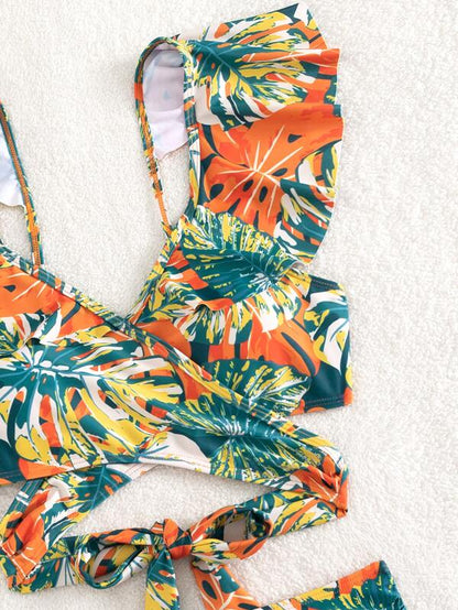 Biquíni Feminino Cintura Alta Estampado