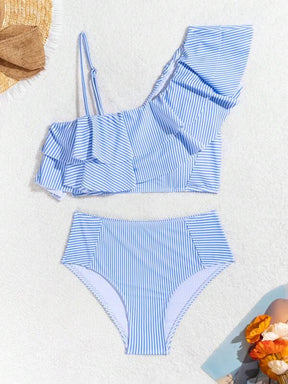 Biquíni Cintura Alta Com babado