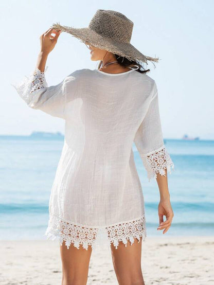 Saída de Praia Feminina com Renda