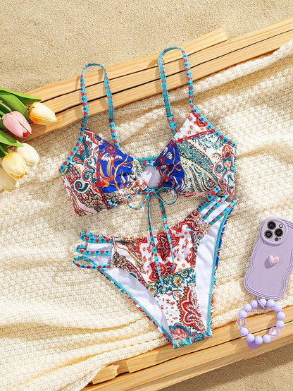 Conjunto de Biquíni feminino Estampado