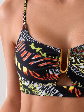 Conjunto de Biquíni Feminino Estampado