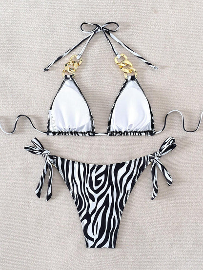 Biquíni Feminino Cintura Alta Estampado