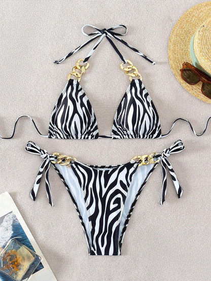 Biquíni Feminino Cintura Alta Estampado